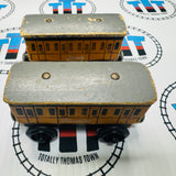 Annie & Clarabel (Learning Curve) Flat Magnet with Staples Grey Roof Poor Condition Wooden - Used