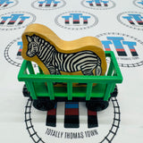 Circus Train Green with Zebra Wooden - Used