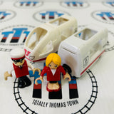 BRIO White Travel Train with 2 Figures Wooden - Used