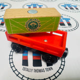 Cargo Car Red with Steam Works Cargo Car Wooden - Used