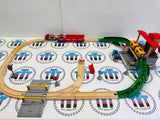 BRIO Central Station Set #1 (Missing 1 Sign, Signal, Tunnel Lid) 33988 Wooden - Used