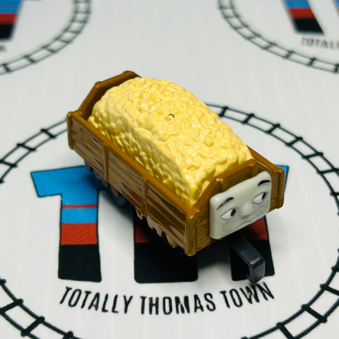 Brown Troublesome Truck with Yellow Gravel (Older Version) Pull Along Capsule Plarail - Used