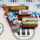 Thomas Reindeer Express with Snowglobe Train (NO WATER) with Character Card Used - Take Along