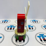Windmill Red Chipping Paint Wooden - Used