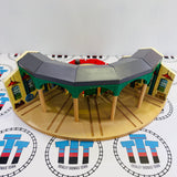 Tidmouth Sheds (Learning Curve) Roundhouse #3 Different Turntable Chipped Wall/Track Wooden - Used