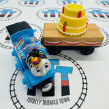 Thomas - Happy Birthday Thomas with Cake and Sound (Mattel) Good Condition Wooden - Used