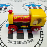 BRIO 32908 Curious George Circus Train with rotating banner inside Wooden - Used