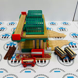 Knapford Station #2 with Annie, Clarabel & Cargo Car (Mattel 2022) Chipped/Roof Not Screwed Down - Used