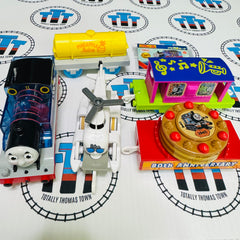 80th Anniversary Thomas and Harold Party Trains New in Box - TOMY