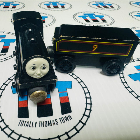 Donald & Tender Flat Magnet with Staples #38 Rare Fair Condition Chipping Paint Wooden - Used