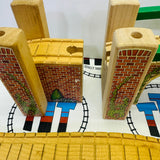 Suspension Bridge Slight Rips as Shown Rare Clickity Clack Wooden - Used