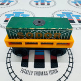 Cargo Car Orange with Green Cargo Rare Wooden - Used
