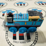 Snow Covered Thomas with Plow (Learning Curve) Fair Condition Chipping Paint Wooden - Used