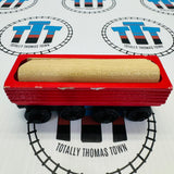 Sawmill Log Car with Log (Learning Curve 1999) Wooden - Used