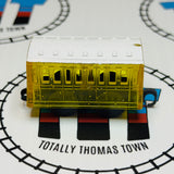 Clear Glitter Yellow Coach with White or Grey Roof NO FACE Pull Along Capsule Plarail - Used