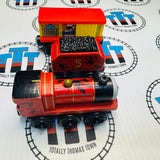 Dino James with Tender and Roaring Dino Car (Mattel) Wooden - Used