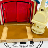 Captain's Shed #2 with Captain No Water (Glued Right Door - Working) Wooden - Used