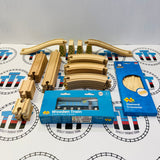 BIGJIGS Value Expansion Track Pack with Mallard Train and Diamond Crossover 36 Pieces - New no/in Box