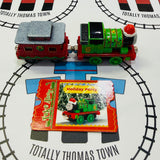 Holiday Percy with Lights and Caboose (2002) with Character Card Used - Take Along