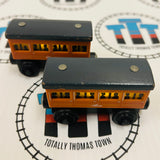 Light up and Reveal (Roll and Glow) Annie and Clarabel (Mattel) Good Condition Wooden - Used