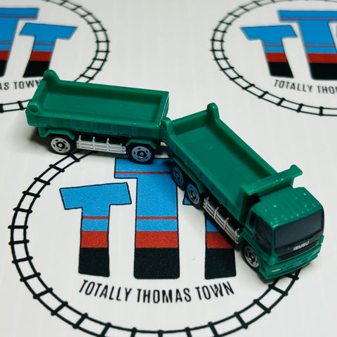 Dump Truck with Trailer Pull Along Capsule Plarail - Used