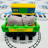 Sodor Zoo Cars with Roaring Lion Teal (Learning Curve) Good Condition Wooden - Used