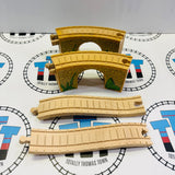 Arched Viaducts #2 Clickity Clack Track Fair Condition Marked/Stained with Ascending Track Wooden - Used