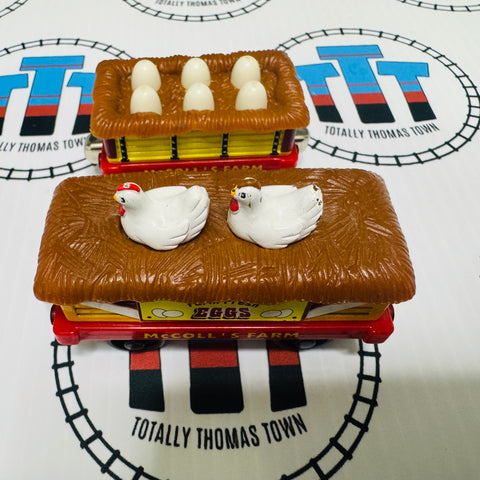 McColls Chicken and Egg Cars with Sound (2008) Used - Take Along