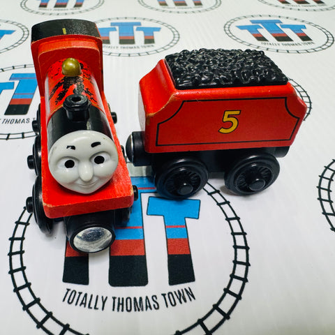 Dino James and Regular Tender (Mattel) Wooden - Used