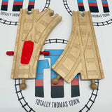 Switch Action Track 6.5" and Switch Track 6.5" with Knobs - 2 Pieces Thomas Brand Wooden - Used