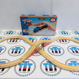 Figure 8 Set No Trains Small Mark Clickity Clack Wooden - Used with Box