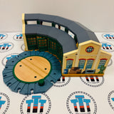 Tidmouth Sheds Roundhouse #1 Chipped Track/Turntable No Rails Wooden - Used