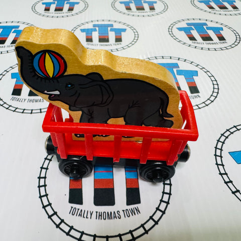 Circus Train with Elephant Wooden - Used