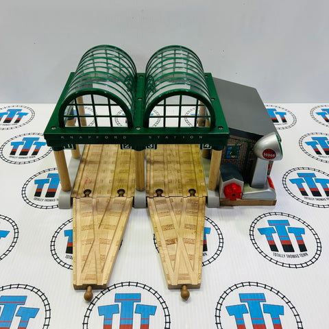 Knapford Station and V Switches #2 with Lights and Sound Marked Track Wooden - Used