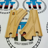 BRIO 33346 6.5” Curved Switches Wooden - Used