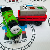 Ready Set Race Percy and Different Cargo Car (Mattel) Good Condition Wooden - Used