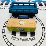 Cargo Car Blue with Steamworks Cargo (Mattel) Wooden - Used