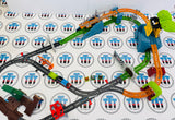 Animal Park Monkey Adventure Sodor Safari Set #1 with Thomas (Chipped Cranky does not affect use) Used - Trackmaster Revolution
