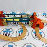 Misty Island Adventure Set #2 with Cargo Car and Cargo (Damaged Crane) Thomas Brand Wooden - Used