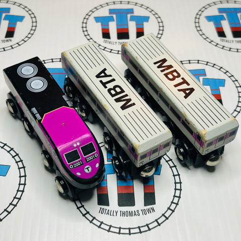 MBTA Commuter Rail Train Fair Condition Generic Brand Wooden - Used