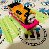 Hyper Glow Nia with 3 Track Piece (2017) Good Condition Used - Trackmaster Revolution