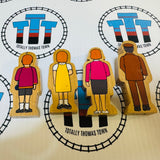 Family of Four #2 (Learning Curve 2001) Wooden - Used