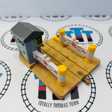 Deluxe Railroad Crossing with Lights and Sound #3 Marked Poor Condition Wooden - Used