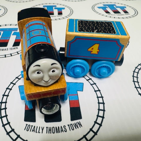 Gordon and Tender (Thomas Wood Unpainted Mattel) Good Condition Wooden - Used