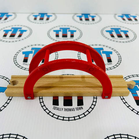 BRIO 8” Red Bridge Fair Condition Wooden - Used