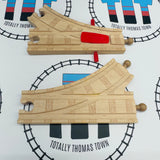 Switch Action Track 6.5" and Switch Track 6.5" with Knobs - 2 Pieces Thomas Brand Wooden - Used