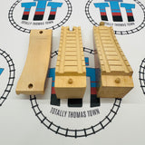 Pont en bois « Clickity Clack » 3 pièces, briques rouges et lierre - Occasion