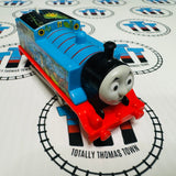 Mud and Swamp Covered Thomas (2013 Mattel) Brown Wheels Good Condition Used - Trackmaster Revolution