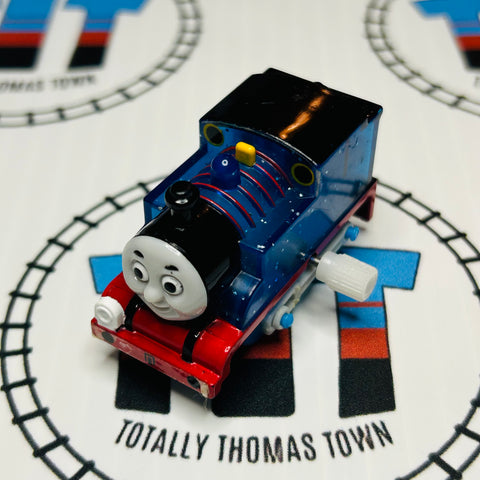 Clear Glitter Thomas Eyes Straight (No Stickers) Capsule Plarail Wind Up - Used