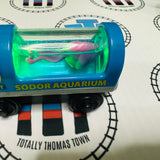 Aquarium Car Round with Squid (Mattel) Good Condition Lights Up Wooden - Used